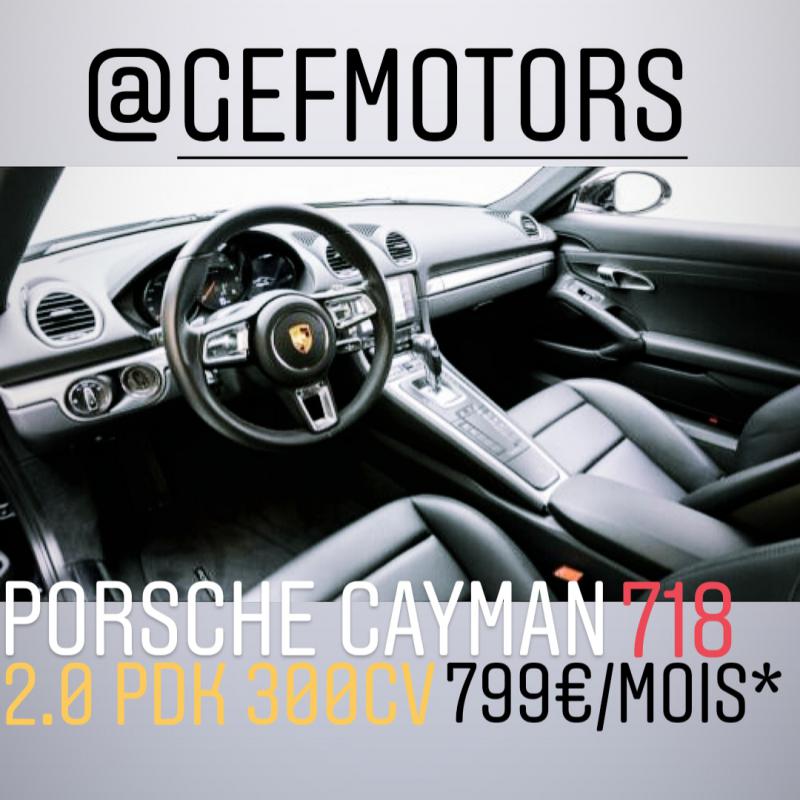 Porsche Cayman - 718 300 PDK 799e/mois en L.O.A LLD CREDITS